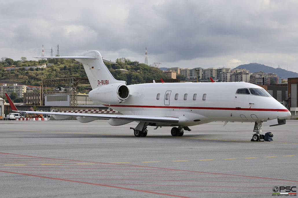 D-BUBI CL-300 20145 Windrose Air @ Genova Airport 09.2017 © Piti Spotter Club Verona