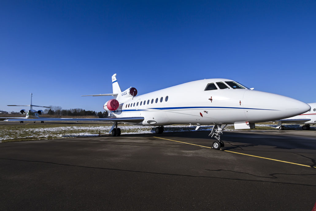 N240LG Falcon 900EX 61 Liberty Global Inc. @ Zurich Airport 21.01.2016 © Piti Spotter Club Verona