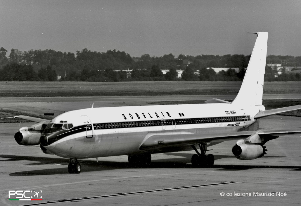 OO-SBR Boeing 707-328  17921 160 JT4A 120 Sobelair 1960  © collezione Maurizio Noè p.g.c. - Piti Spotter Club Verona