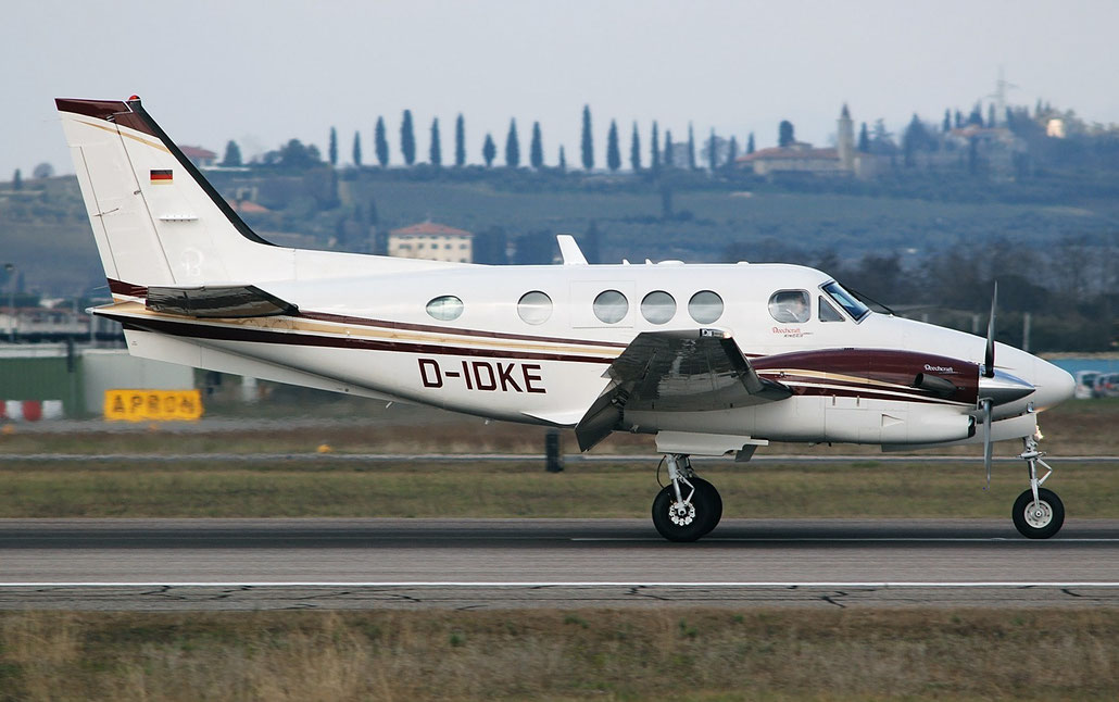 D-IDKE Beech C90GTi LJ-1865 @ Aeroporto di Verona 02.2018 © Piti Spotter Club Verona