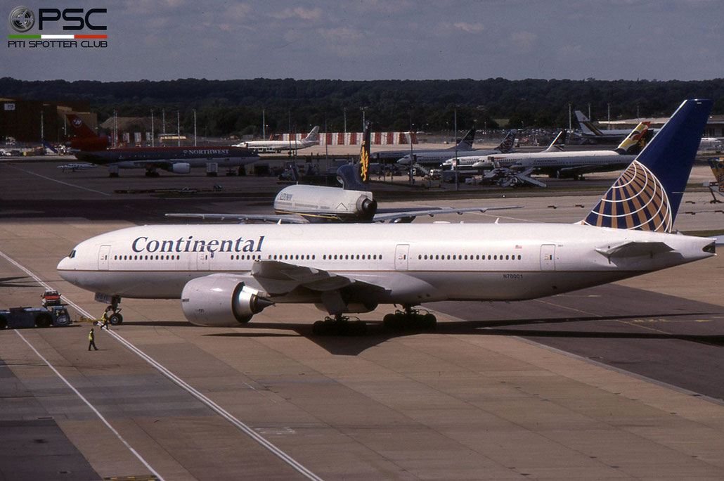 N78001 B777-224ER 27577/161 Continental Airlines © 2018 courtesy of Marco Ceschi - Piti Spotter Club Verona