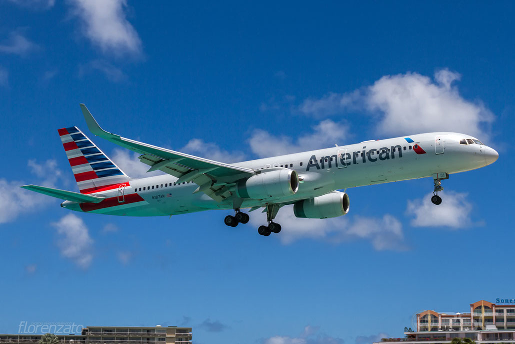 N187AN B757-223 32381/965 American Airlines @ Sint Maarten Airport 09.04.2016 © Piti Spotter Club Verona