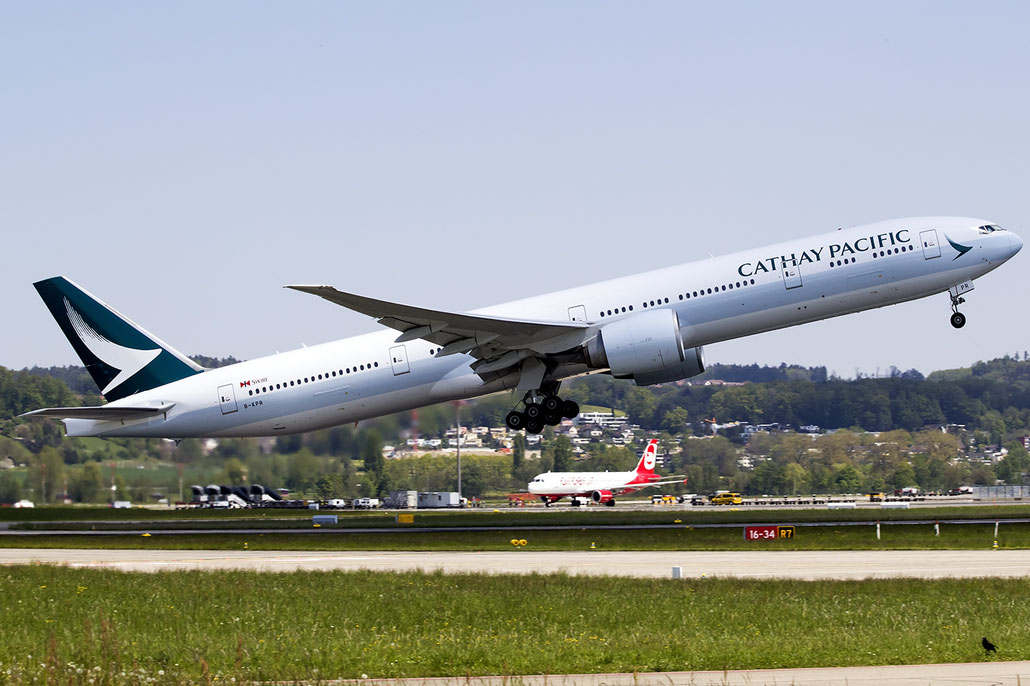 B-KPR  B777-367ER  36163/877  Cathay Pacific Airways  @ Zurich 05.2016 © Piti Spotter Club Verona