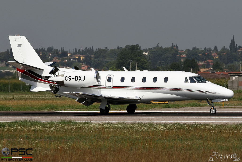 CS-DXJ Ce560XLS 560-5627 NetJets Europe @ Aeroporto di Verona 04.08.2017  © Piti Spotter Club Verona
