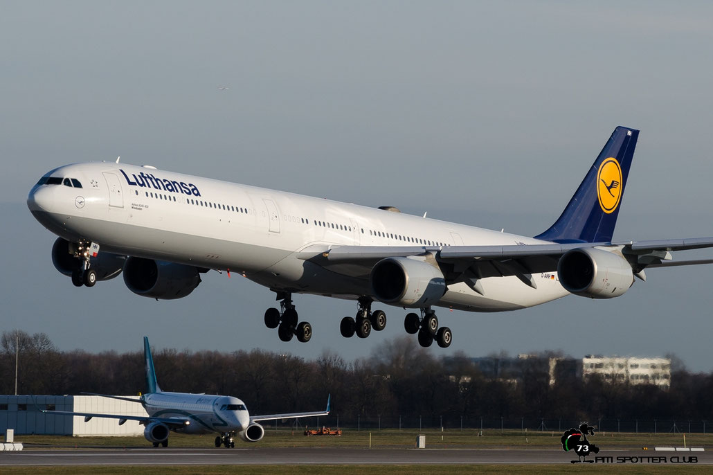 D-AIHH A340-642 566 Lufthansa @ Munich Airport 13.12.2015 © Piti Spotter Club Verona