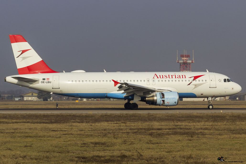 OE-LBU A320-214 1478 Austrian Airlines @ Aeroporto di Verona 18.02.2017  © Piti Spotter Club Verona