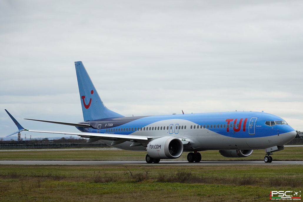 G-TUOA Boeing 737-8 MAX 44635 8994 LEAP-1B Toulouse TUI Airways 2024 @ Aeroporto di Verona 01 2025 © Piti Spotter Club Verona