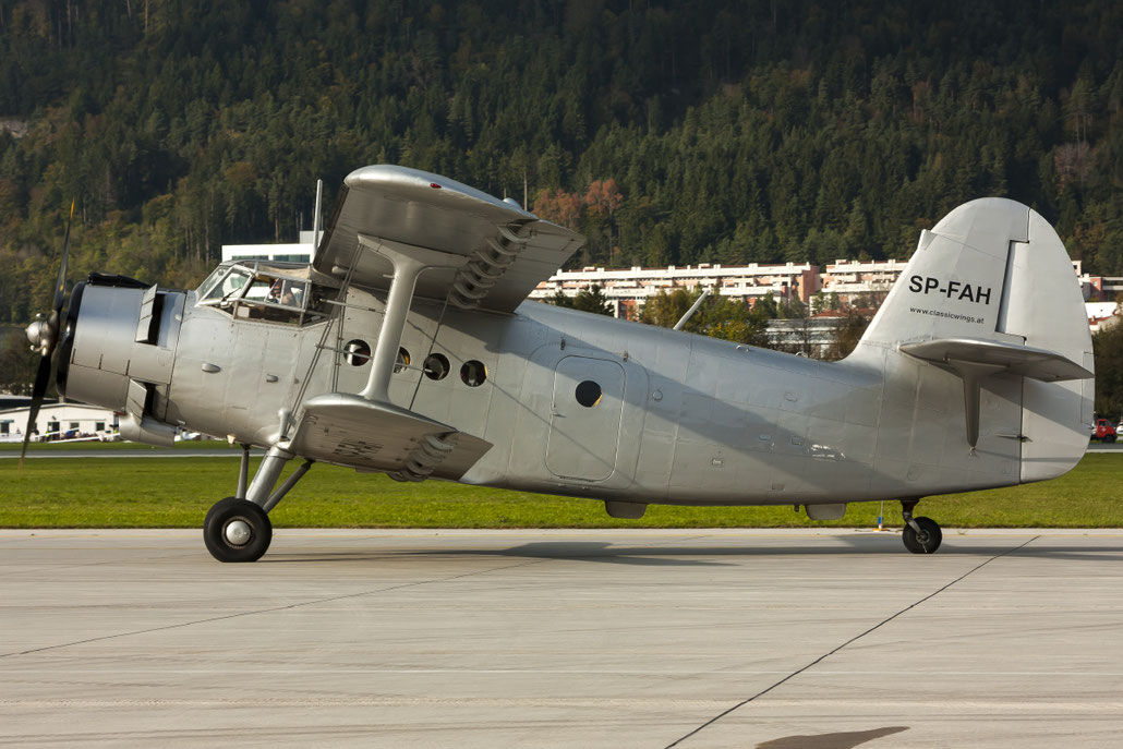 SP-FAH Classic Wings Antonov An-2 · Classic Wings · Antonov An-2 @ Innsbruck Airport 10.2014 © Piti Spotter Club Verona