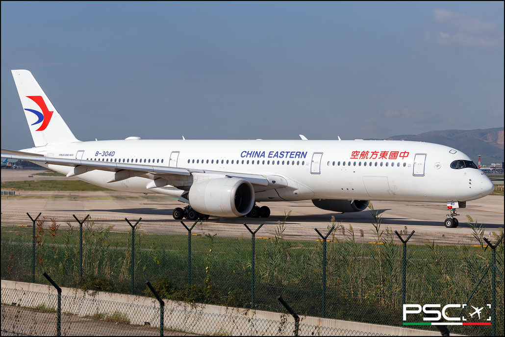B-304D Airbus A350-941 248  Trent XWB-84  China Eastern Airlines 2018 @ Barcellona BCN 09 2025 © Piti Spotter Club Verona