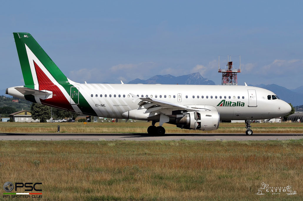 EI-IML A319-112 2127 Alitalia @ Aeroporto di Verona 07.08.2017  © Piti Spotter Club Verona