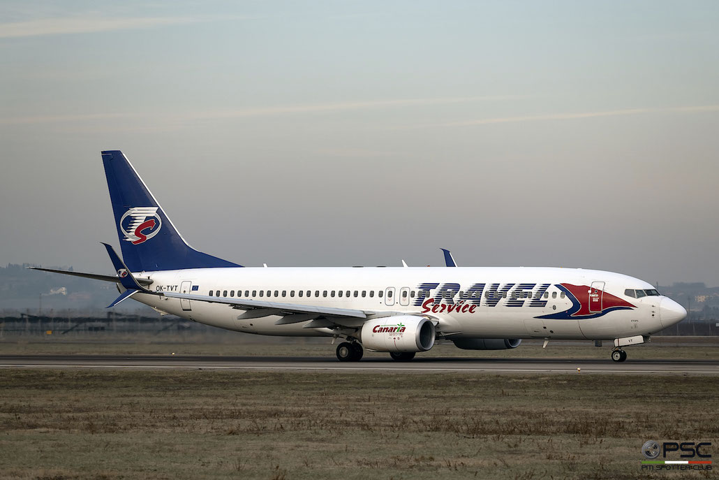 OK-TVT B737-86N 39394/3899 Travel Service @ Aeroporto di Verona 05.01.2019  © Piti Spotter Club Verona