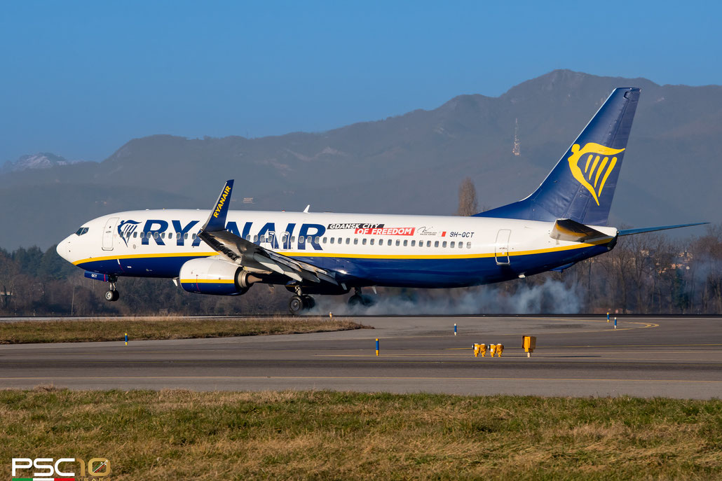9H-QCT  B737-8AS  44742/5913  Malta Air  @ Bergamo Airport © 12 2021 Piti Spotter Club Verona