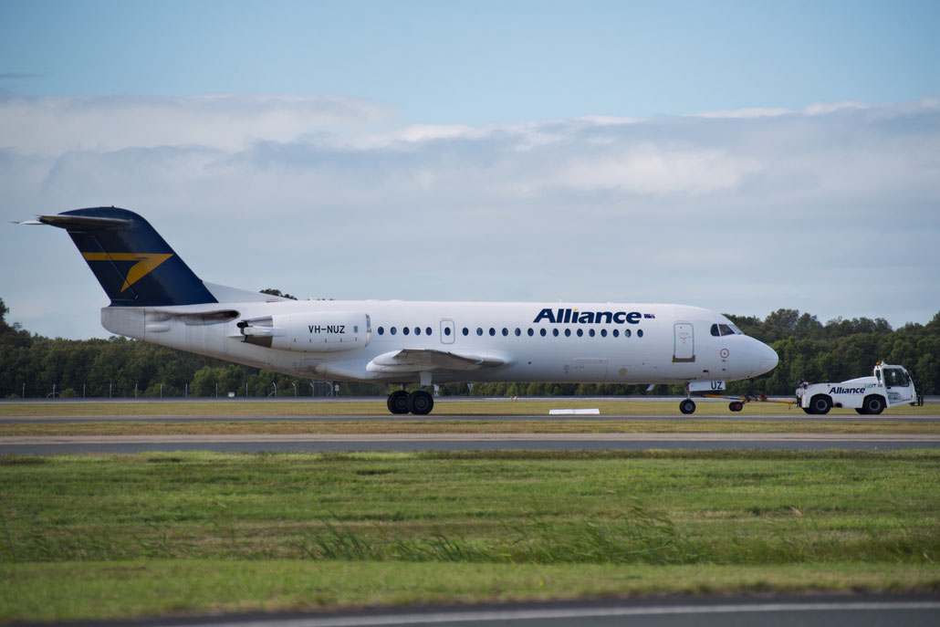 VH-NUZ Fokker F70 11568  Tay 620  Alliance Airlines 1996  @ Brisbane BNE 08 2025 © Piti Spotter Club Verona