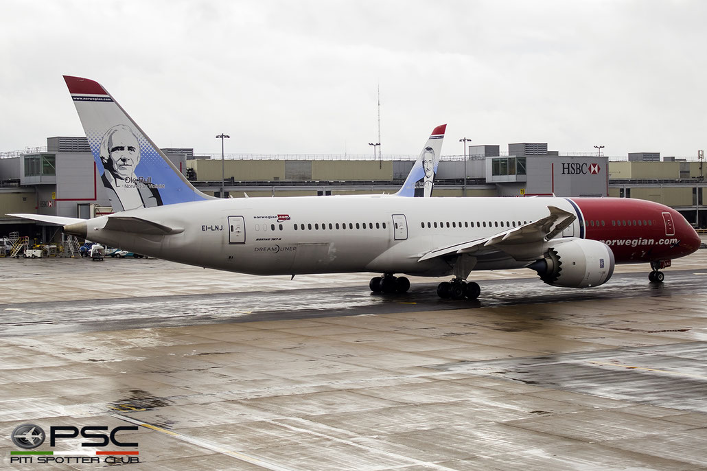 EI-LNJ B787-9 37308/418 Norwegian @ London Gatwick Airport 14.02.2017 © Piti Spotter Club Verona