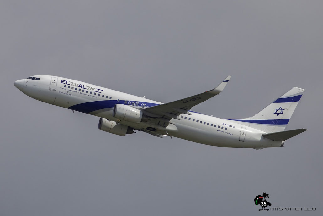 4X-EKS B737-8HX 36433/2702 El Al Israel Airlines @ Munich Airport 15.05.2016 © Piti Spotter Club Verona