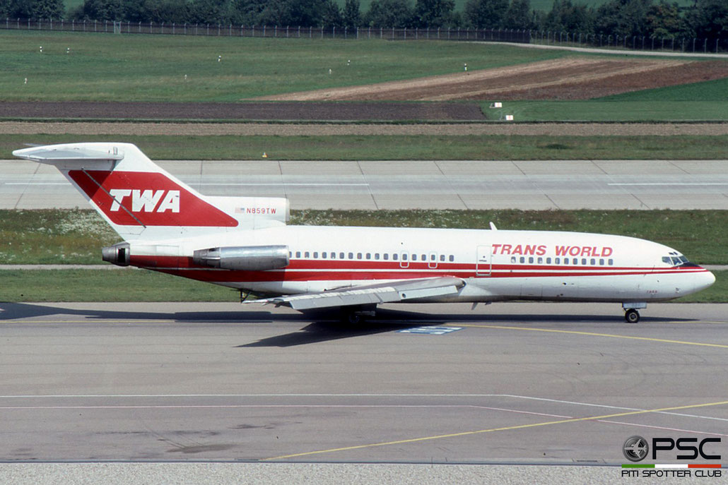 N859TW B727-31 18578/68 Trans World Airlines © 2018 courtesy of Marco Ceschi - Piti Spotter Club Verona