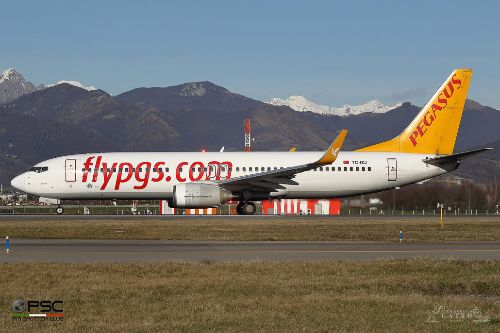 TC-IZJ B737-82R 35700/2435 Pegasus Airlines @ Bergamo Airport 01.2018 © Piti Spotter Club Verona
