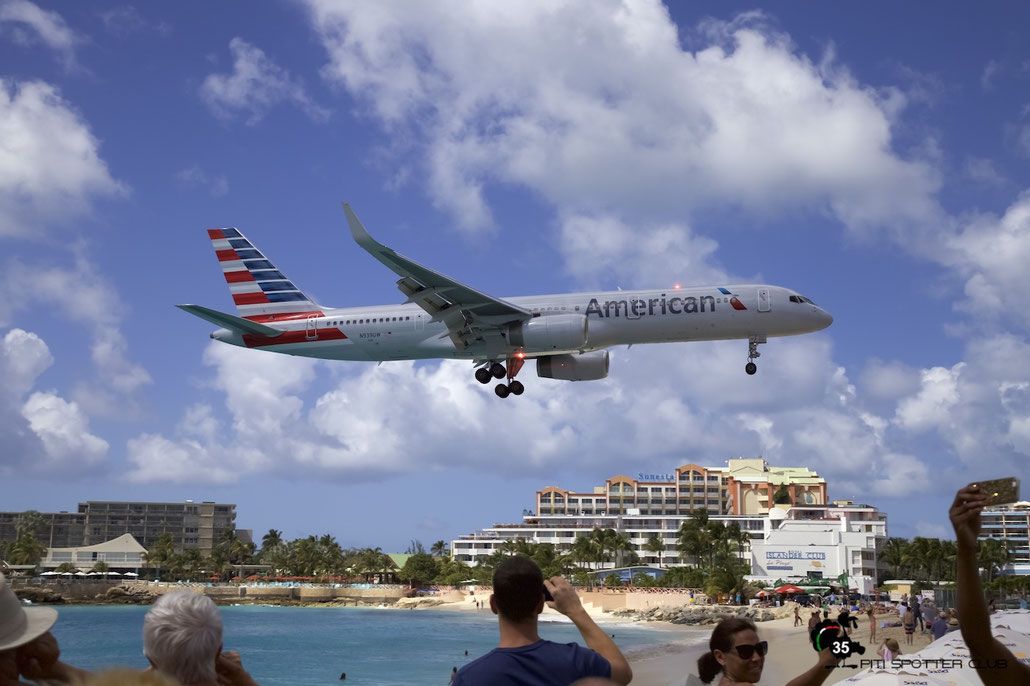 N939UW B757-2B7 27303/647 American Airlines @ Sint Maarten Airport 05.03.2016 © Piti Spotter Club Verona