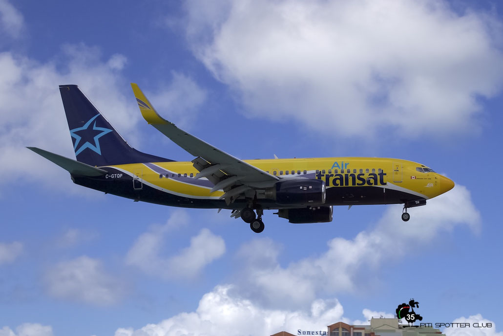 C-GTQP B737-73S 29081/215 Air Transat @ Sint Maarten Airport 05.03.2016 © Piti Spotter Club Verona