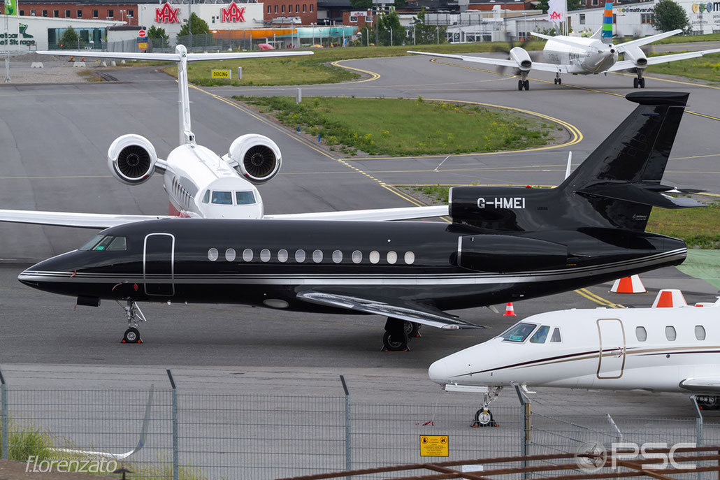 G-HMEI Falcon 900B 1 Finesse Executive Ltd. @ Stockholm Bromma Airport 19.08.2016 © Piti Spotter Club Verona