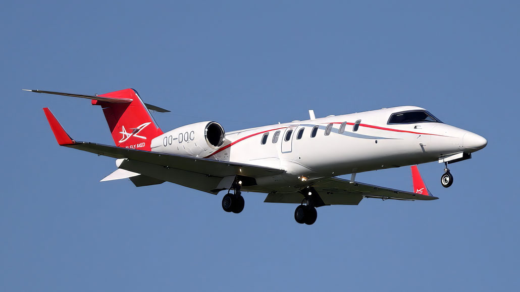 OO-DOC Learjet 45 45-167  TFE731-20AR-1B  Air Service Liege 2002  @ Aeroporto di Verona 08 2025 © Piti Spotter Club Verona