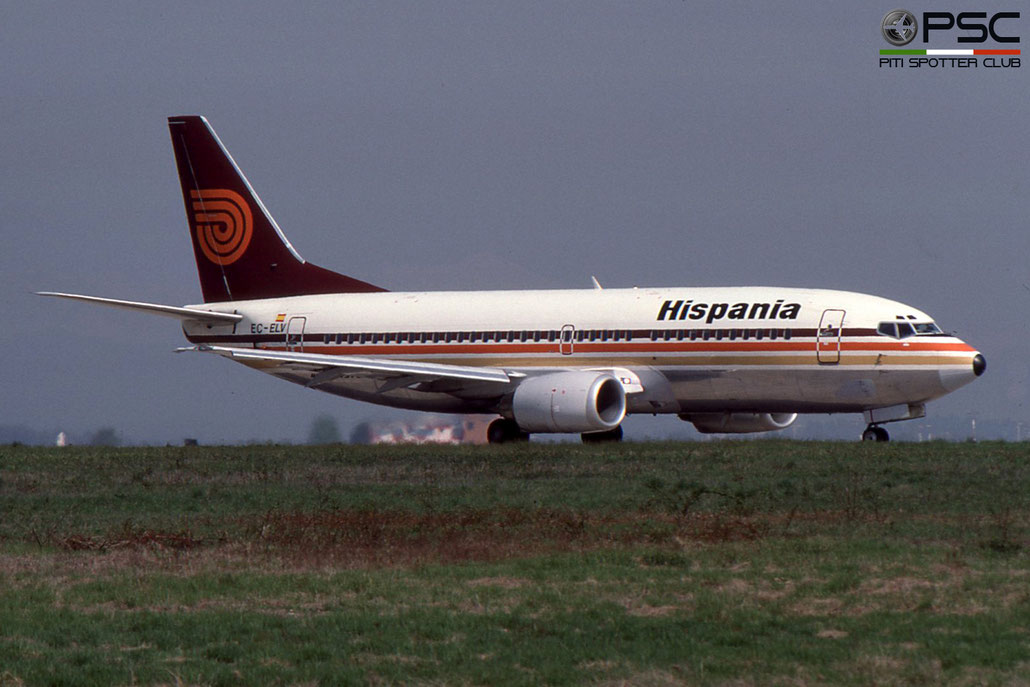 EC-ELV B737-3T5 23064/1527 Hispania Líneas Aéreas © 2018 courtesy of Marco Ceschi - Piti Spotter Club Verona