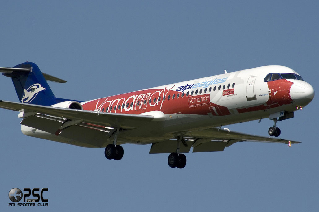 I-ALPW Fokker 100 11255 Alpi Eagles