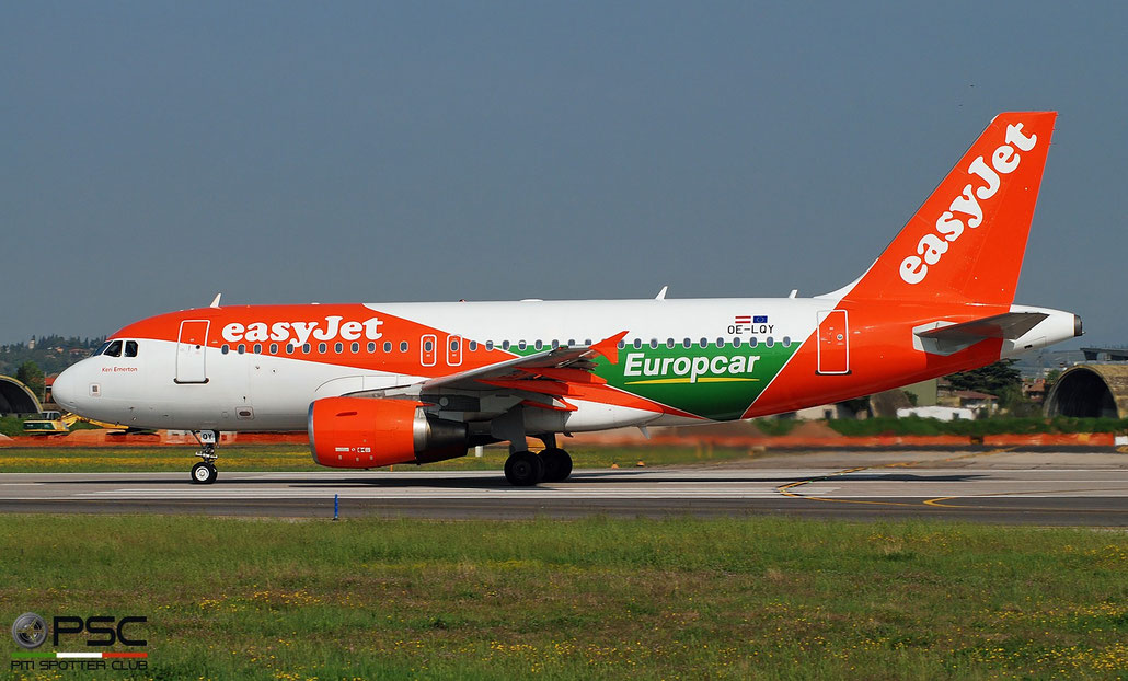 OE-LQY A319-111 3683 easyJet Europe @ Aeroporto di Verona 04.2019  © Piti Spotter Club Verona