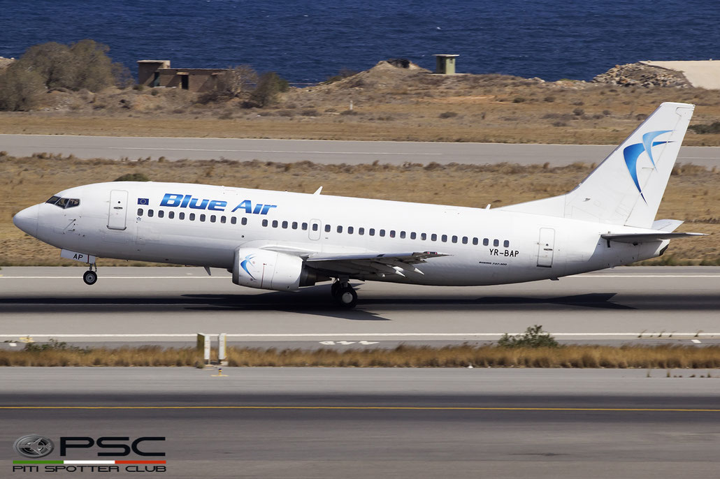 YR-BAP B737-3Y0 24909/2021 Blue Air @ Heraklion Airport 09.2016 © Piti Spotter Club Verona