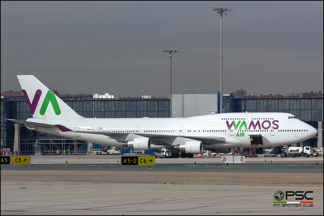 EC-KSM B747-412 27178/1015 Wamos Air @ Madrid Airport 23.11.2017 © Piti Spotter Club Verona