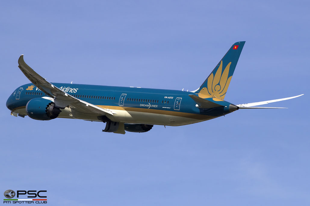 VN-A870 B787-9 39289/496 Vietnam Airlines @ London Heathrow Airport 08.2017 © Piti Spotter Club Verona