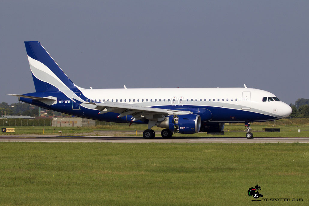 9H-XFW  A319-112  3689  Hi Fly Malta  @ Aeroporto di Verona 09.2020  © Piti Spotter Club Verona