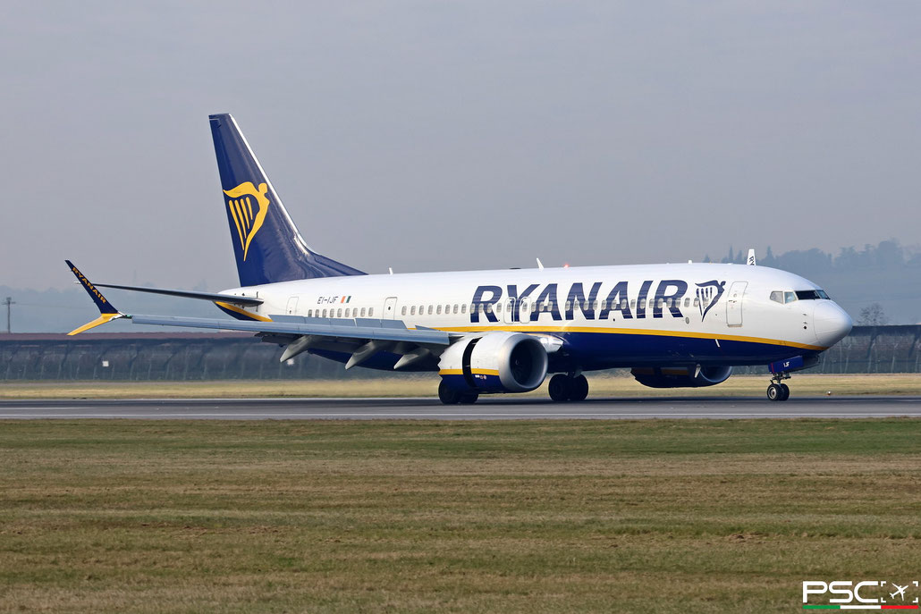EI-IJF Boeing 737-8 MAX 200 62370 8875 LEAP-1B27  Ryanair 2023 @ Verona Villafranca 12 2025 © Piti Spotter Club Verona