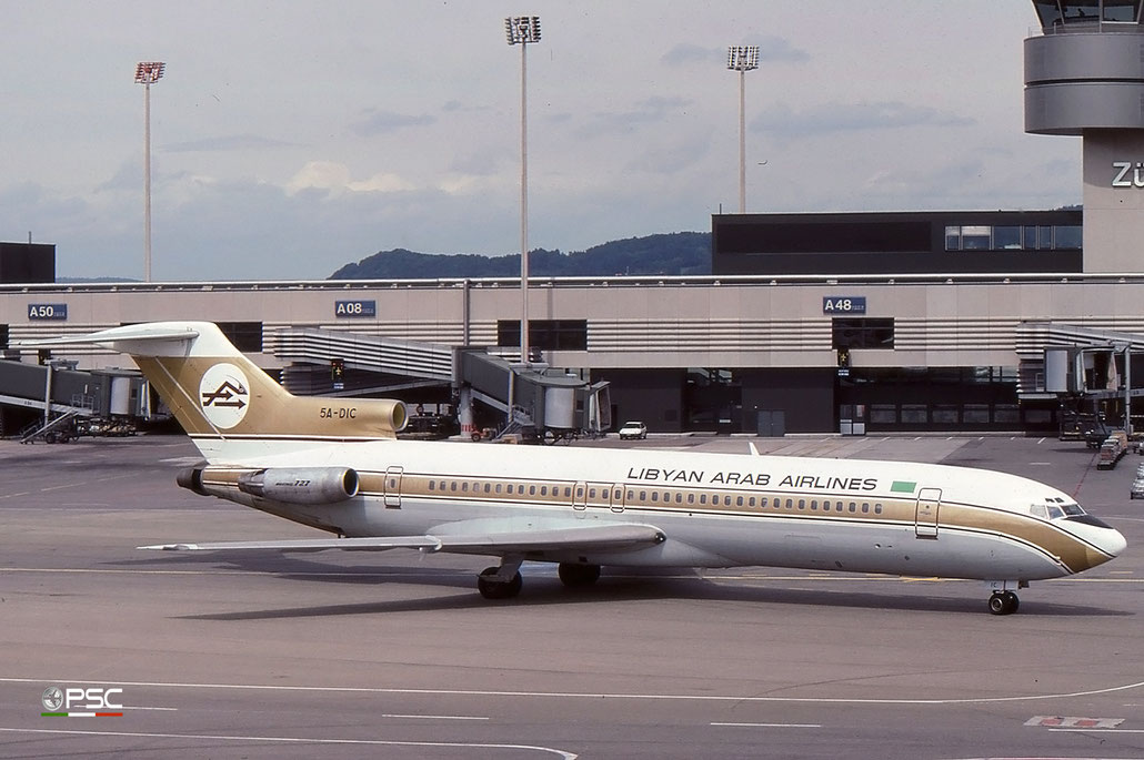 5A-DIC B727-2L5 21052/1110 Libyan Arab Airlines © 2017 courtesy of Marco Ceschi - Piti Spotter Club Verona