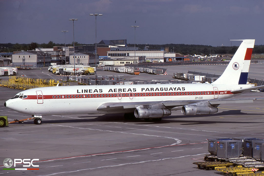ZP-CCE B707-321B 18841/419 LAP - Líneas Aéreas Paraguayas © 2017 courtesy of Marco Ceschi - Piti Spotter Club Verona