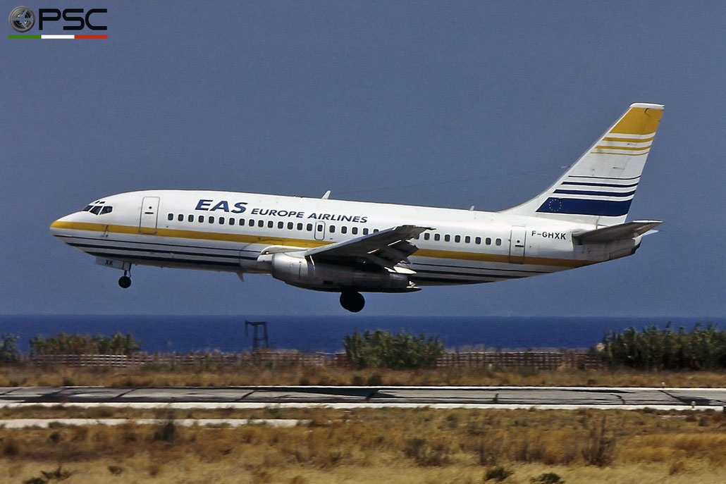 F-GHXK Boeing 737-2A1 21599 514 JT8D-17 EAS Europe Aero Service 1978 © Archivio Piti Spotter Club Verona