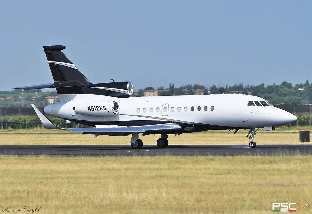 N512KS  Falcon 900LX  217  Jet Linx Aviation  @ Aeroporto di Verona  07 2022 © Piti Spotter Club Verona