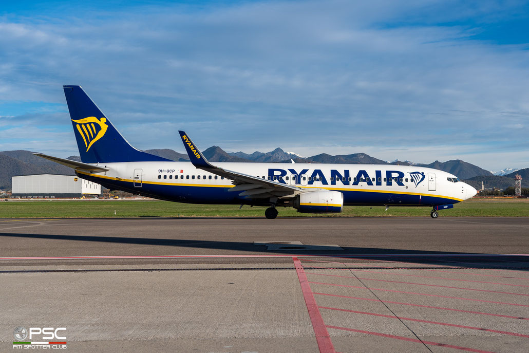 9H-QCP B737-8AS 44734/5876 Malta Air (Ryanair) @ Bergamo 11 2023 © Piti Spotter Club Verona