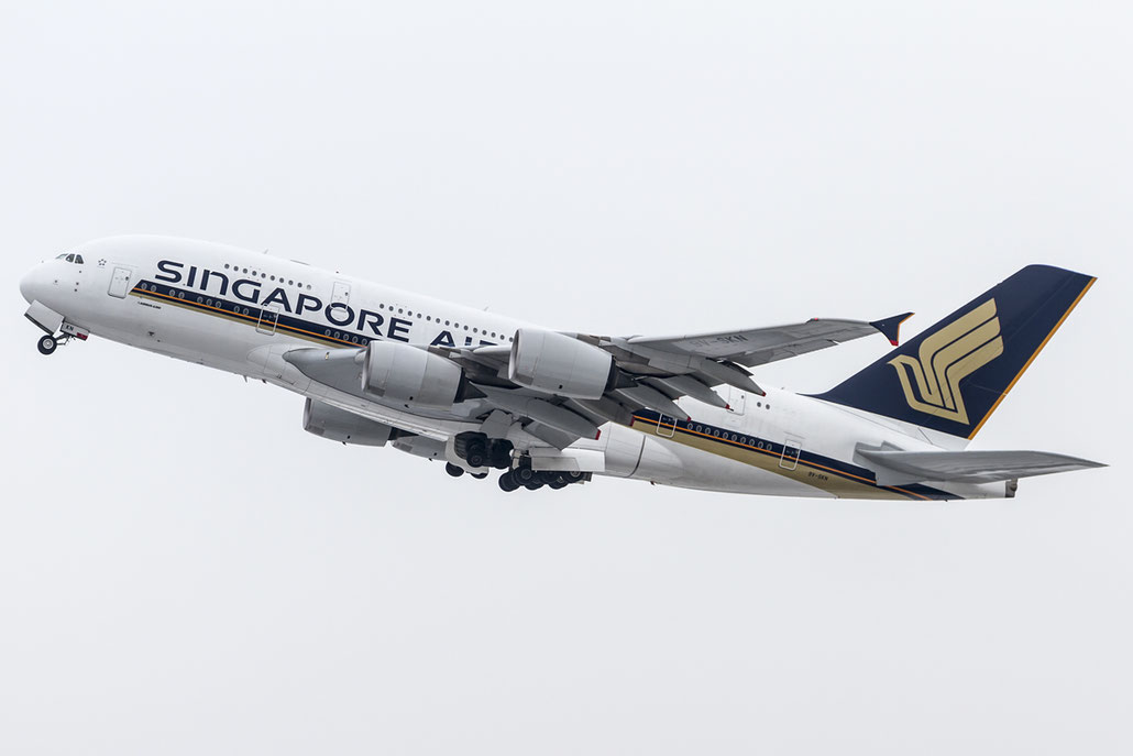 9V-SKN A380-841 71 Singapore Airlines @ Zurich Airport 19.01.2016 © Piti Spotter Club Verona