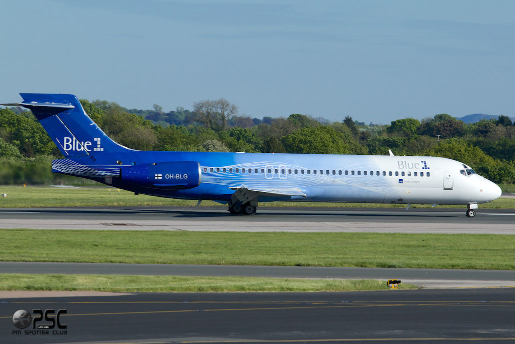 OH-BLG B717-2CM 55059/5023 Blue1 @ Manchester Airport 13.05.2014 © Piti Spotter Club Verona
