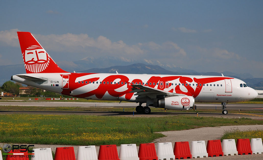 EI-LIN A320-232 4493 Ernest Airlines @ Aeroporto di Verona 04.2019  © Piti Spotter Club Verona