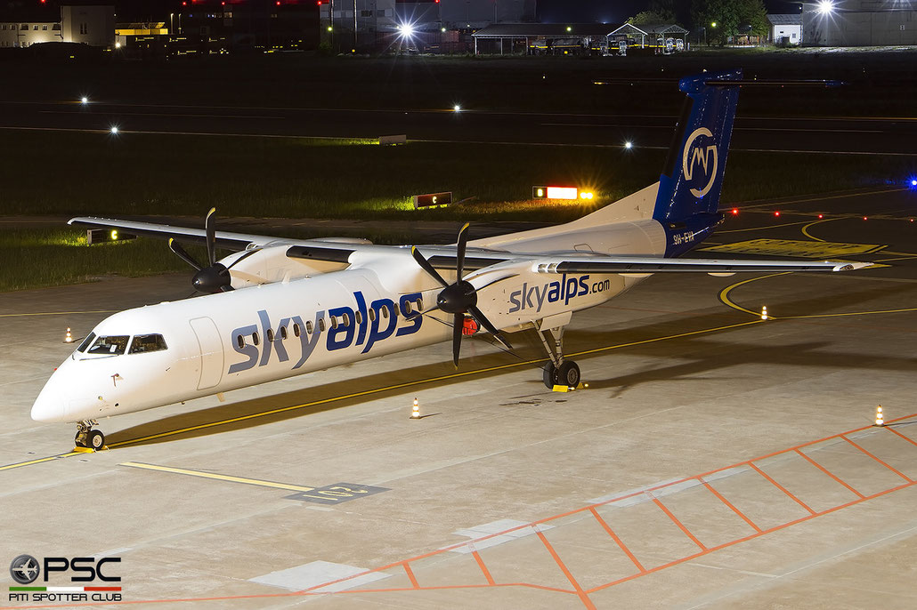 9H-EVA DHC-8-402 4237 Sky Alps @ Bolzano 2023 © Piti Spotter Club Verona