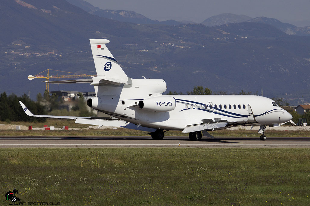 TC-LHO Falcon 7X 260 Limak Air @ Aeroporto di Verona 29.09.2018  © Piti Spotter Club Verona
