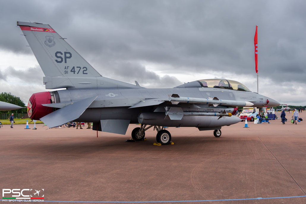 91-0472 SP F-16DM-50-CF CD-27 480th FS @ RIAT 2024 © Piti Spotter Club Verona