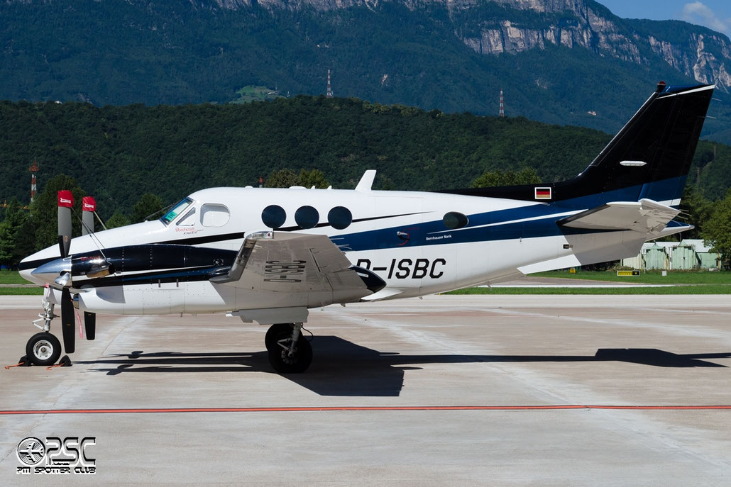 D-ISBC - Private - Beechcraft 90 King Air @ Aeroporto di Bolzano © Piti Spotter Club Verona