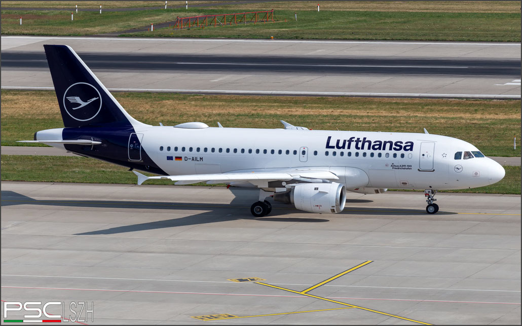 D-AILM A319-114 694 Lufthansa @ Zurich 07.2023 © Piti Spotter Club Verona