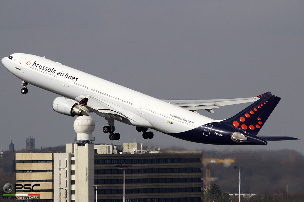 OO-SFN A330-301 37 Brussels Airlines @ Bruxelles Airport 14.03.2018 © Piti Spotter Club Verona