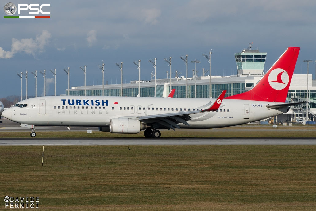 TC-JFV B737-8F2 29782/490 Turkish Airlines - THY Türk Hava Yollari @ Munich Airport 13.12.2015 © Piti Spotter Club Verona