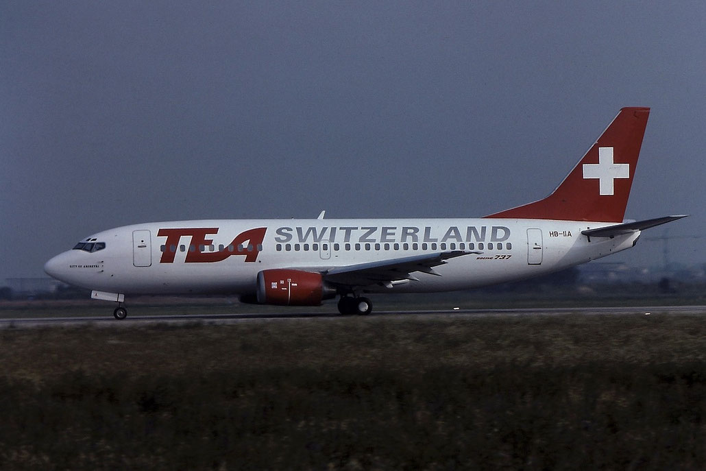 HB-IIA B737-3M8 24023/1675 TEA Switzerland - Trans European Airways @ Aeroporto di Verona - © Piti Spotter Club Verona
