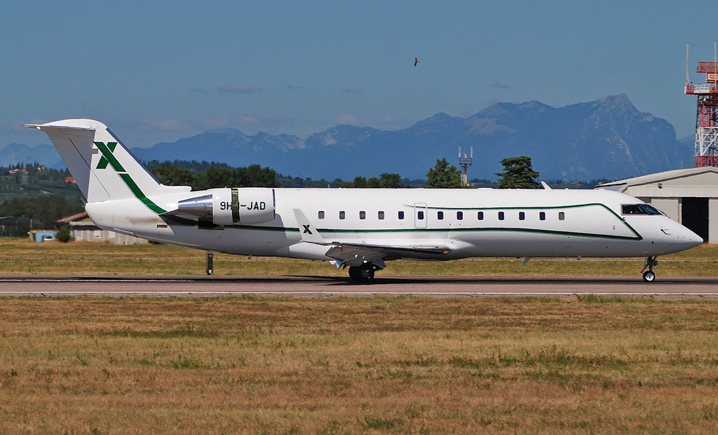 9H-JAD CL-850 8060 Air X Charter@ Aeroporto di Verona 27.08.2018  © Piti Spotter Club Verona